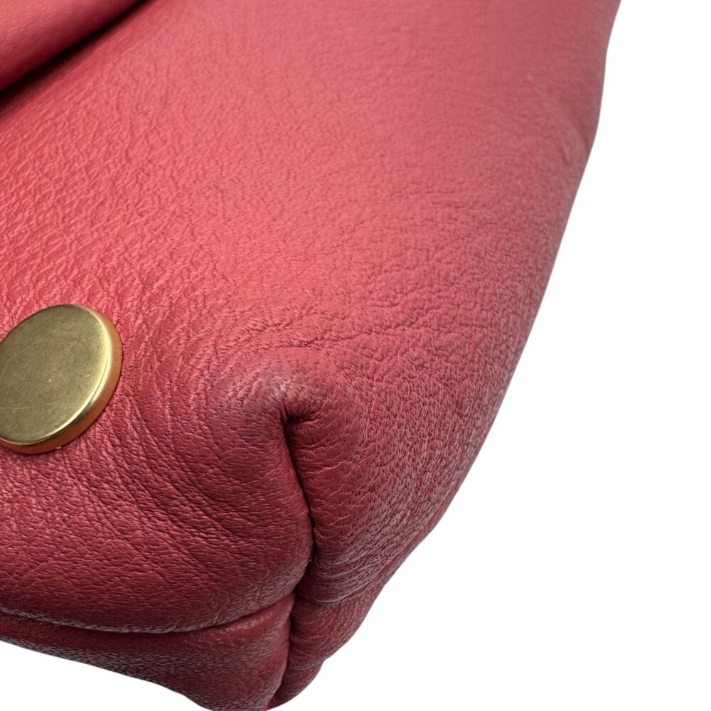 Hammitt VIP Medium Rouge Pink Leather Crossbody Gold EUC Bag - Picture 14 of 14